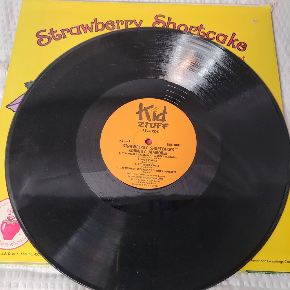 Strawberry Shortcake Country Jamboree Vinyl Record 1981 Kid Stuff KSS LP Vintage - Picture 3 of 5